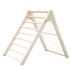 H044e8cfa21ed496a8eaa5be2828d28cem.webp Children's Indoor Outdoor Playground Play Foldable Exercise Kids Triangle Slide Ramp Grid Wooden Climbing Frame