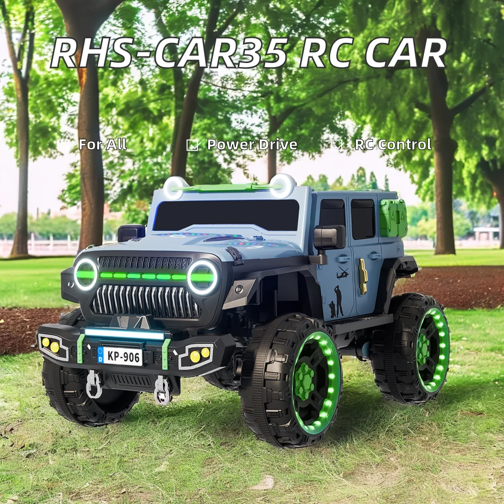 Hot Sale Outdoor RC Car for Kids High Quality Plastic Ride-on Toy with Remote Control Unisex for Age 5-7 Years Cheap Price - Image 2