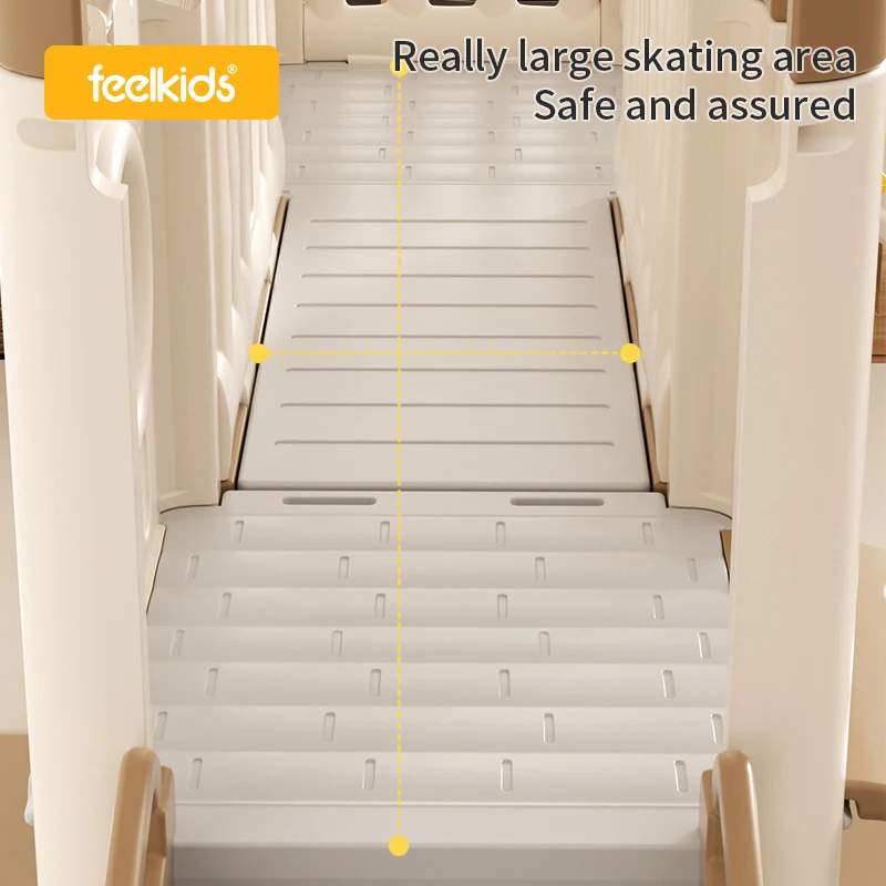 Baby Toys Children's Playground Indoor Big Climbing Frame Set Playhouse Plastic Home Double Slides for Kids - Image 5