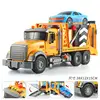 Simulation trailer toy inertial flat rescue large engineering vehicle boy road transport toy car RC Car - Image 8