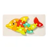 Custom Kids Toys Funny Wooden 3D Puzzle Game Montessori Educational Jigsaw Puzzles for Children Learning Girls - Image 28