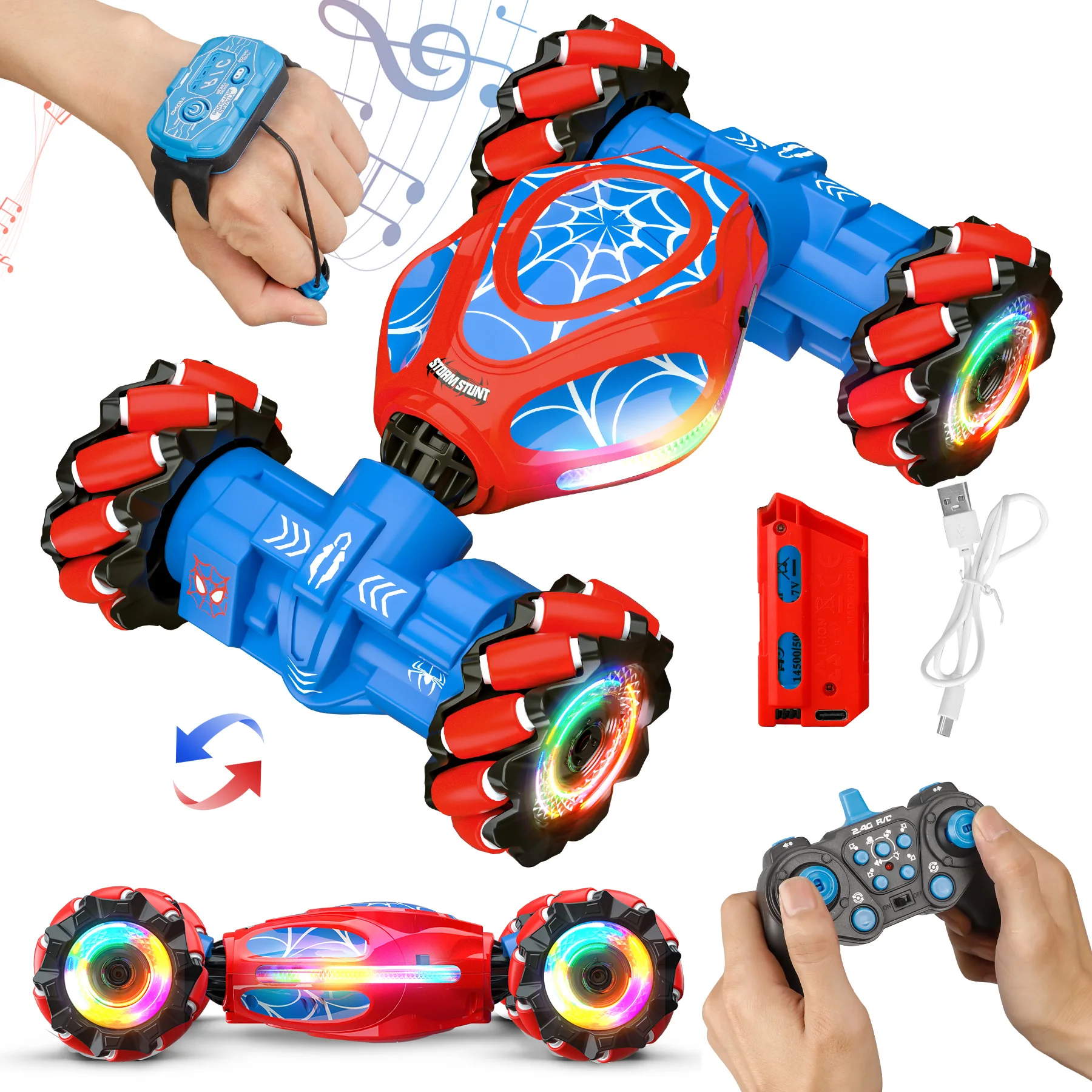 HOSHI 1611-PRO 1611 PRO New Rc Car 2.4Ghz 1/18 4WD Stunt Car Twist Vehicle Watch Control RC Cars Top Sellers - Image 3