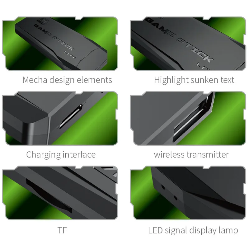 M8 Retro HD 4K TV Video Game Stick with 20000 Preloaded Games and Two Wireless Controllers for Kids & Adults to Play at Home - Image 4