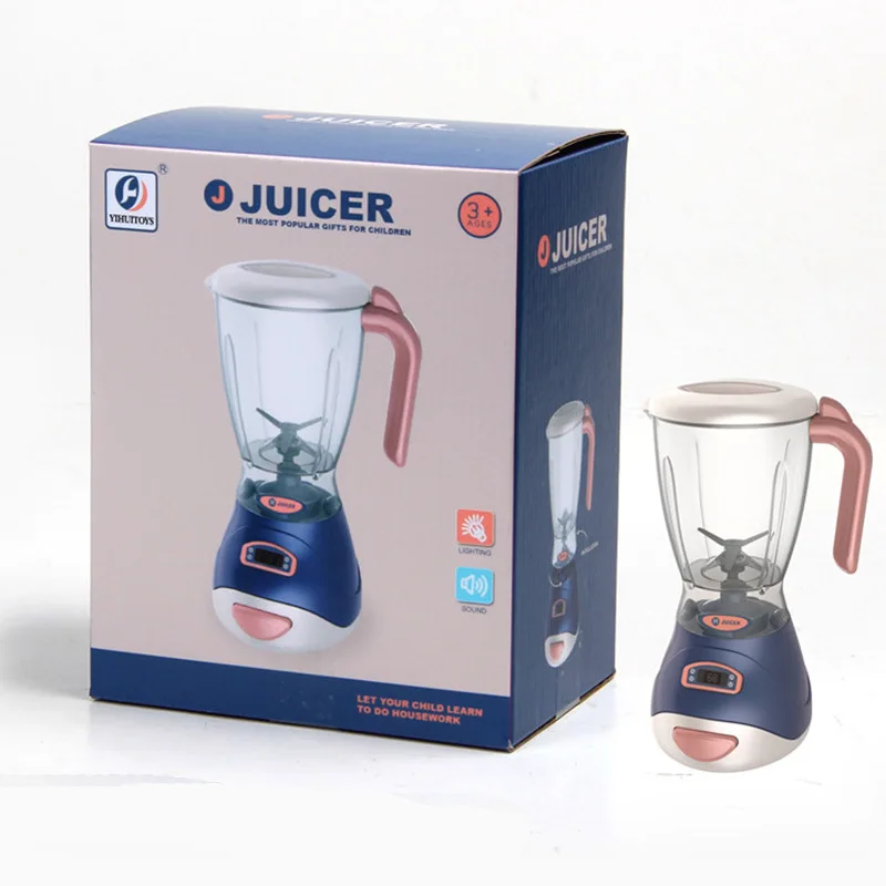 Play House Lighting Sound Vacuum Cleaner Juice Coffee Machine Toy Electric Mini Household Appliances Toy - Image 2