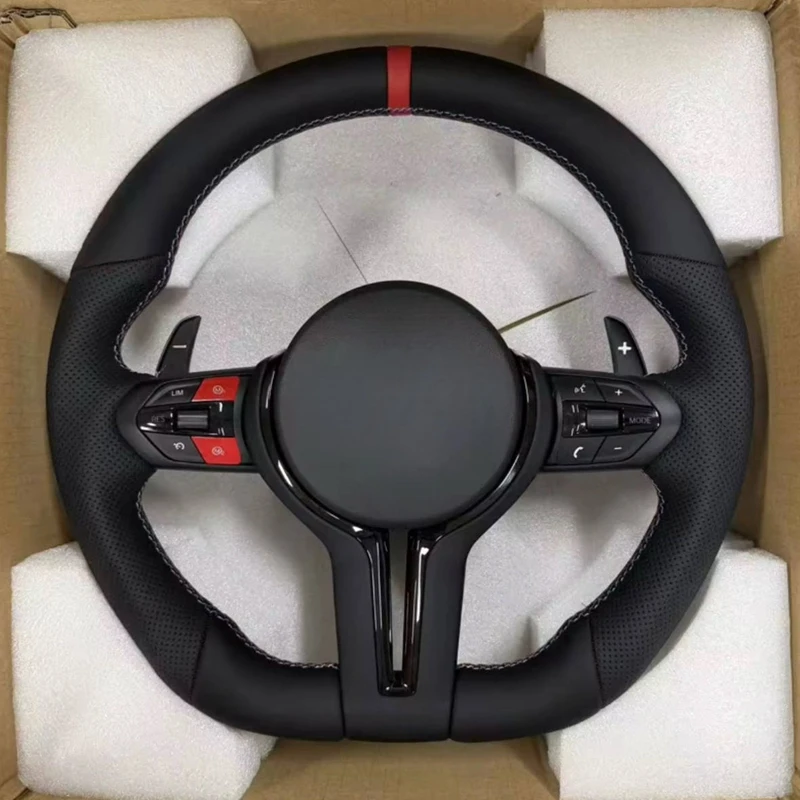 High Quali M Sports Leather for Steering Wheel for F20/F21/F22/F30/F31/F32/F35/F10/F12/F07/F01E70/E90 M3/M5/M6 Models-Plug&Play - Image 2