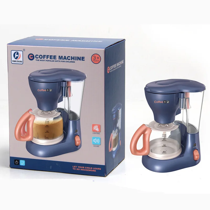 Play House Lighting Sound Vacuum Cleaner Juice Coffee Machine Toy Electric Mini Household Appliances Toy - Image 8