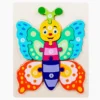 Wooden Puzzles for Toddlers Animal Jigsaw Puzzle - Butterfly Learning Toys Early Educational Color Sorting Block Puzzles Gift