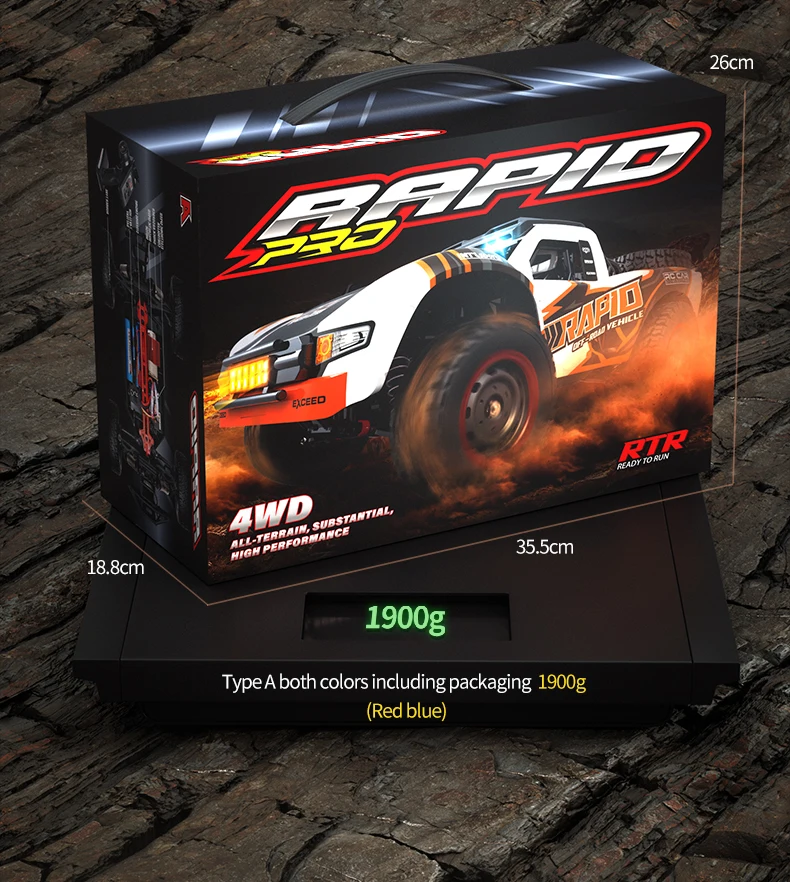 JJRC Q130 New Rc Car 1/14 4WD 48KM/H Brushed Motor High Speed Truck 2.4G Remote Control Car Toys for Kids VS 3100A - Image 6