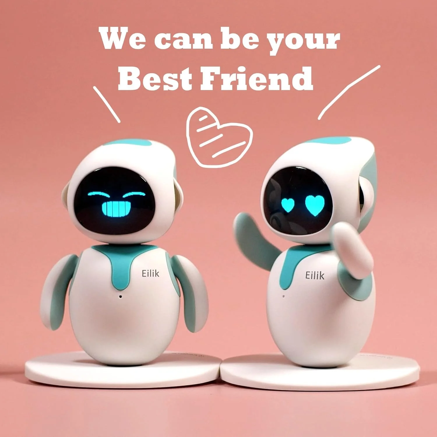 Eilik Smart AI RobotToys with Abundant Emotions Animations Mini Games Your Perfect Desk Touch Interactive Companion - Image 2