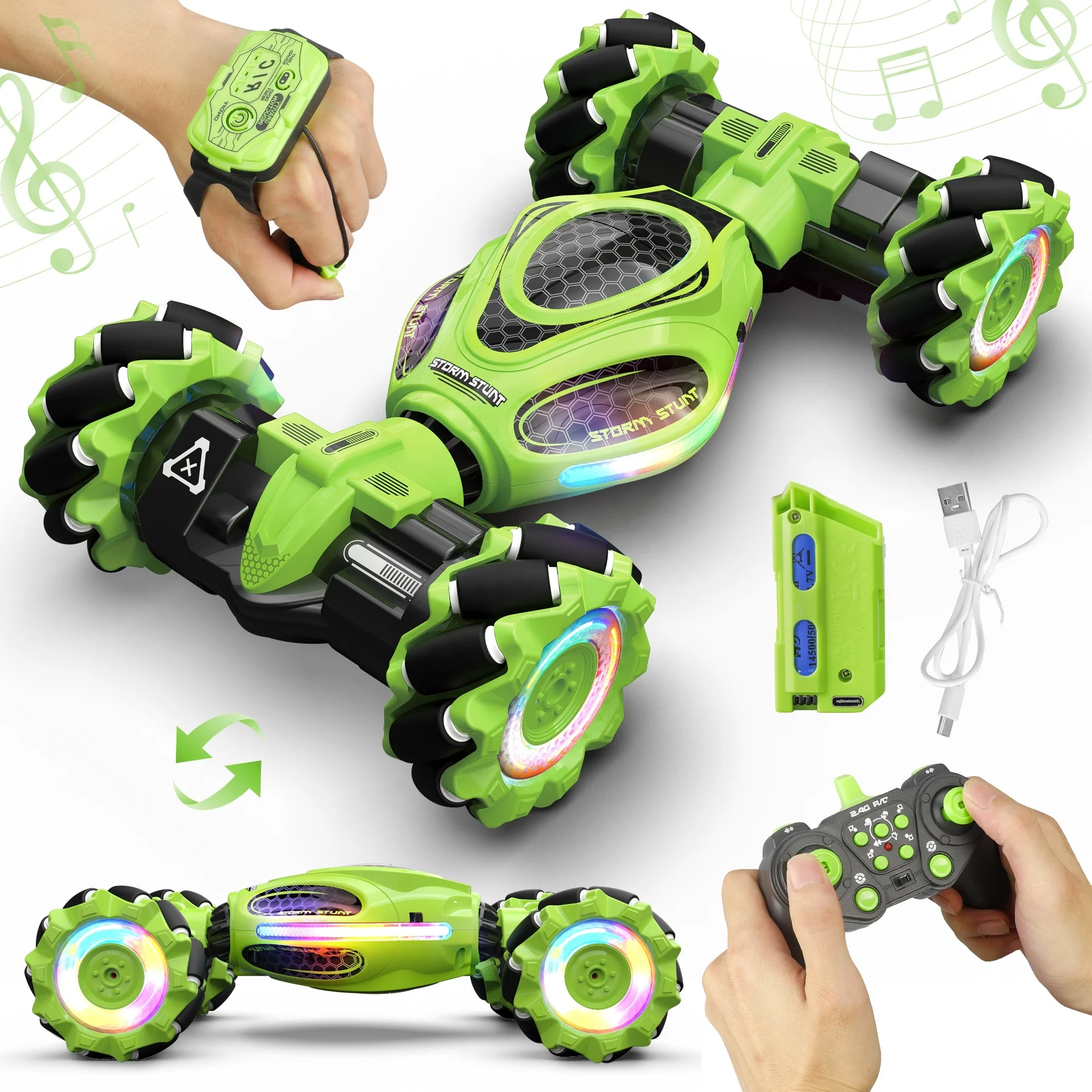 HOSHI 1611-PRO 1611 PRO New Rc Car 2.4Ghz 1/18 4WD Stunt Car Twist Vehicle Watch Control RC Cars Top Sellers - Image 2