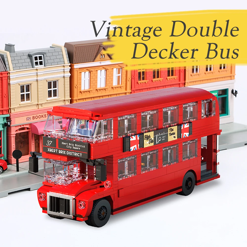 DIY Double-Decker Bus Building Blocks Toy Set Educational Model Toy for Construction Building Bricks Bus Creative Toy Play - Image 7