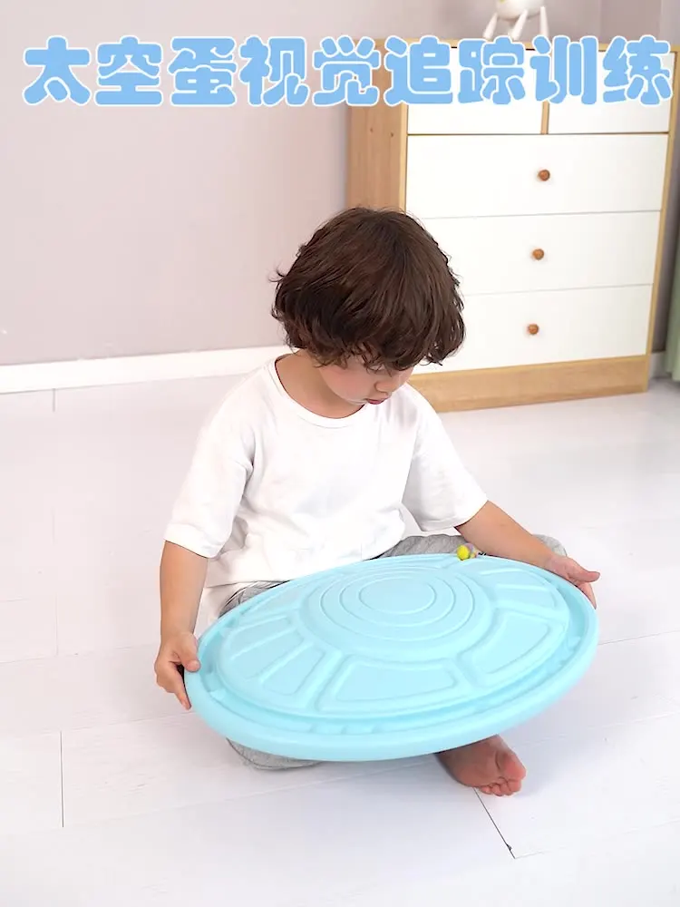 Egg-Shaped Balance Board for Kids Sensory Training Wobble Board Focus Coordination Toy for Home Use Toddler Indoor Active Play - Image 2