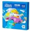 3-in-1 Children Puzzle Kindergarten Gift Puzzle 9 Pieces 12 Pieces 15 Pieces 20 Pieces Educational Wooden Toys