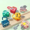 New Pretend Funny Play House Educational Puzzle Small Fun Car Child Lock and Key Unlock Toys