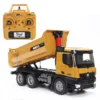 10 Channel Huina 1582   1:14 Scale Metal&ABS Made Radio Control Dump Truck Model RC Car RC Trucks US STOCKS