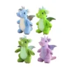 Ready to Ship Multi-Color Stuffed Animal Dragon Plush Toys With Flying Wings Purple Green Dragon Soft Dolls New Year Kids Gifts