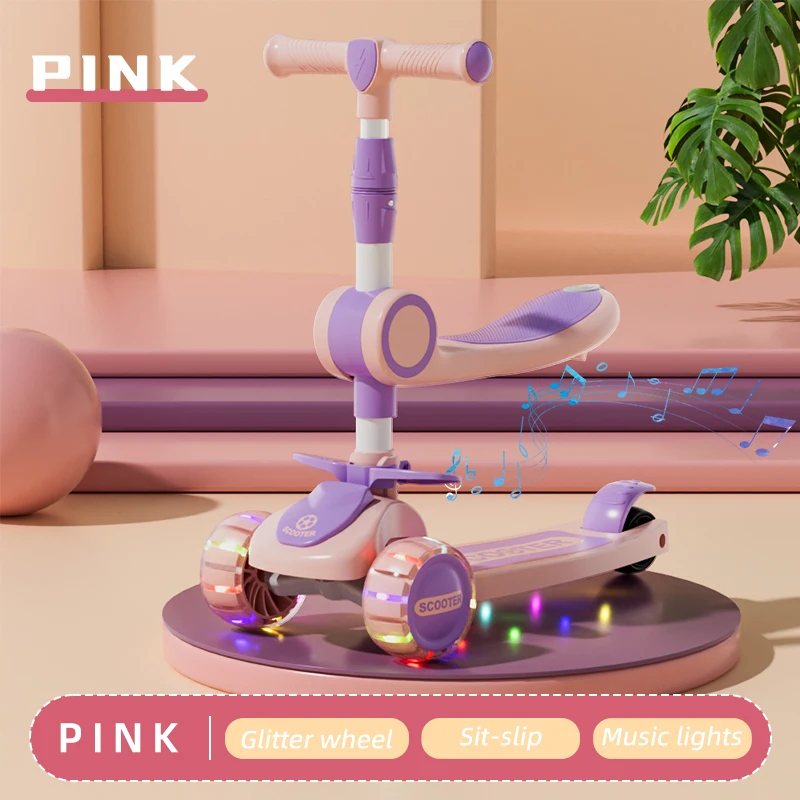 Modern Style Foldable Children's Scooters and Tricycles for Outdoor Play Toy Cars Gifts for Boys and Girls Aged 3 to 8 - Image 12