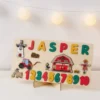 NovaCross Custom Name Personalized Wooden Puzzle Baby Boy and Girls Educational Wooden Toys