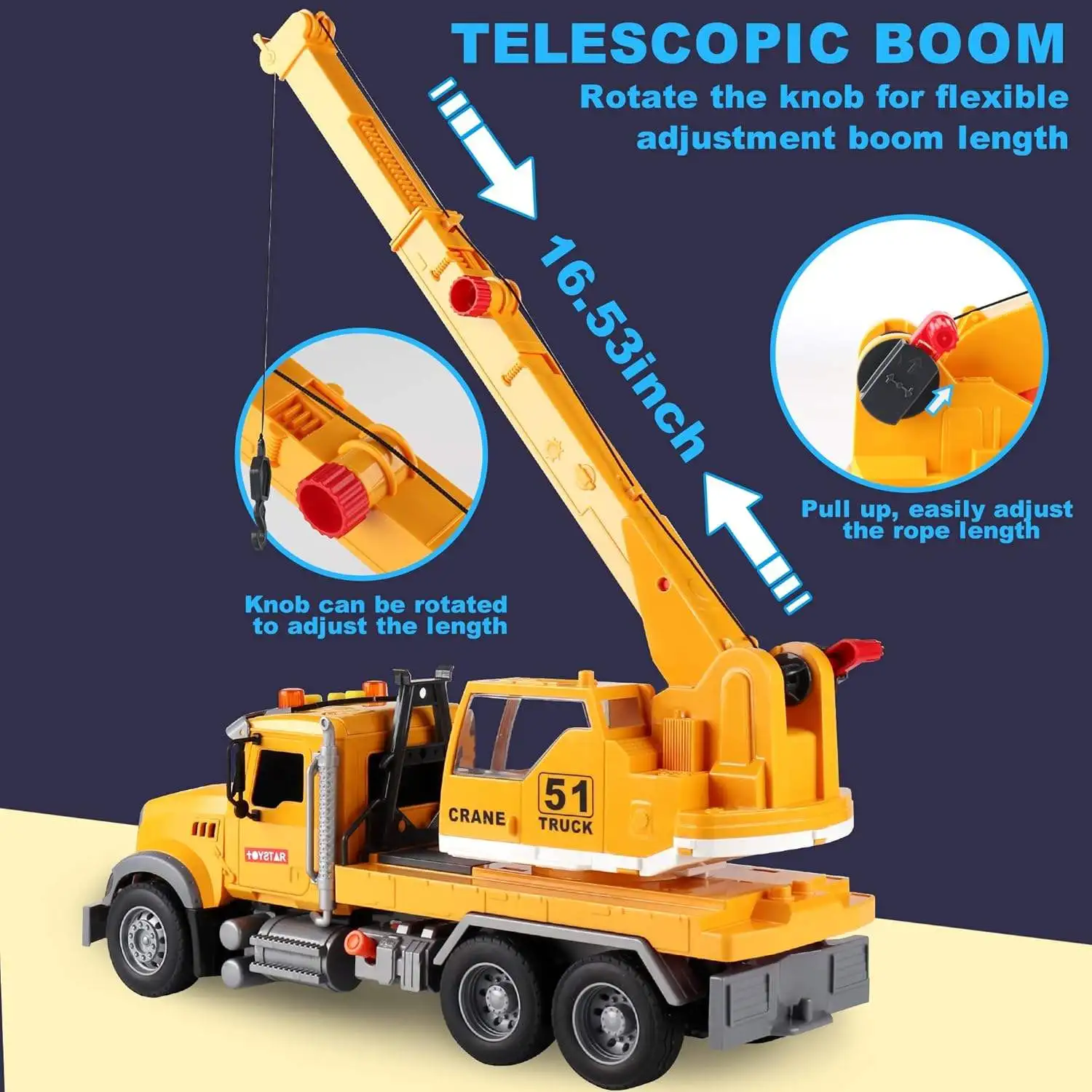 Simulation trailer toy inertial flat rescue large engineering vehicle boy road transport toy car RC Car - Image 4