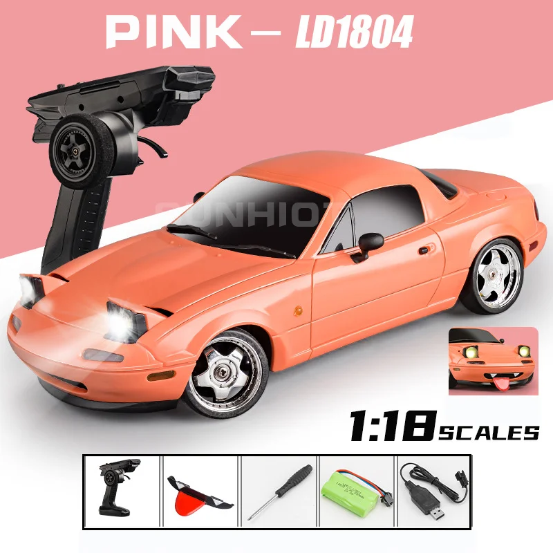LD1804B LD1804R A04 1/18 MX5 Drift Remote Control Vehicle Gyroscope Edition Electric Rc Car Rc Flip Lights Simulation Rc Toy Car - Image 8