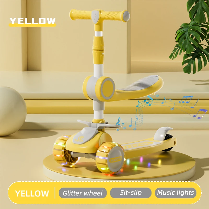 Modern Style Foldable Children's Scooters and Tricycles for Outdoor Play Toy Cars Gifts for Boys and Girls Aged 3 to 8 - Image 14