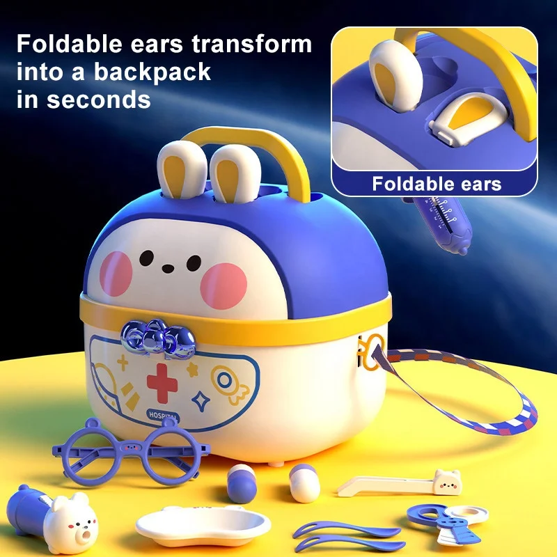 Little Doctor Toy Set Children Role-play Play Home Simulation Toy Stethoscope Baby Medical Nurse Injection See a Doctor Game - Image 2