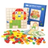 120-Piece Funny Wooden 3D Mosaic Jigsaw Puzzles Creative Kid Shape Matching Toy