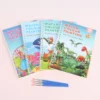 Ha09e9c21f38342fb8eae247371e72fce4.webp Watercolor Painting Books with Brush Set Kids Drawing Books Cheap Coloring Book for Children