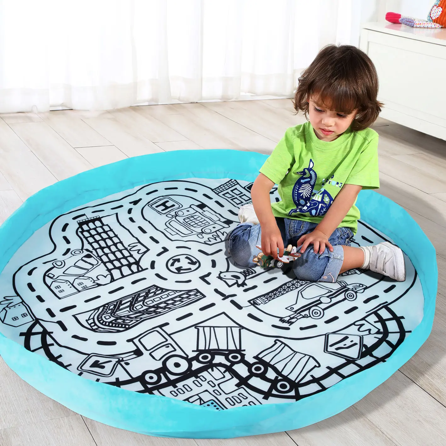 2024 New 3 in 1 Play Mat - the Cities Game Toys for Children Arts & Crafts for Girls and Boys - Image 4