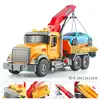 Simulation trailer toy inertial flat rescue large engineering vehicle boy road transport toy car RC Car - Image 7