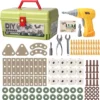 Kids DIY Play House Toolbox Toy Set Simulation Assembly Disassembly Electric Toy Screw Drill Repair Tool Educational Puzzle Toy