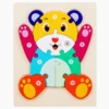 Wooden Puzzle Jigsaw Toy Color Sorting Digital Puzzle for Toddlers Educational Developmental Learning Toys Children Toys