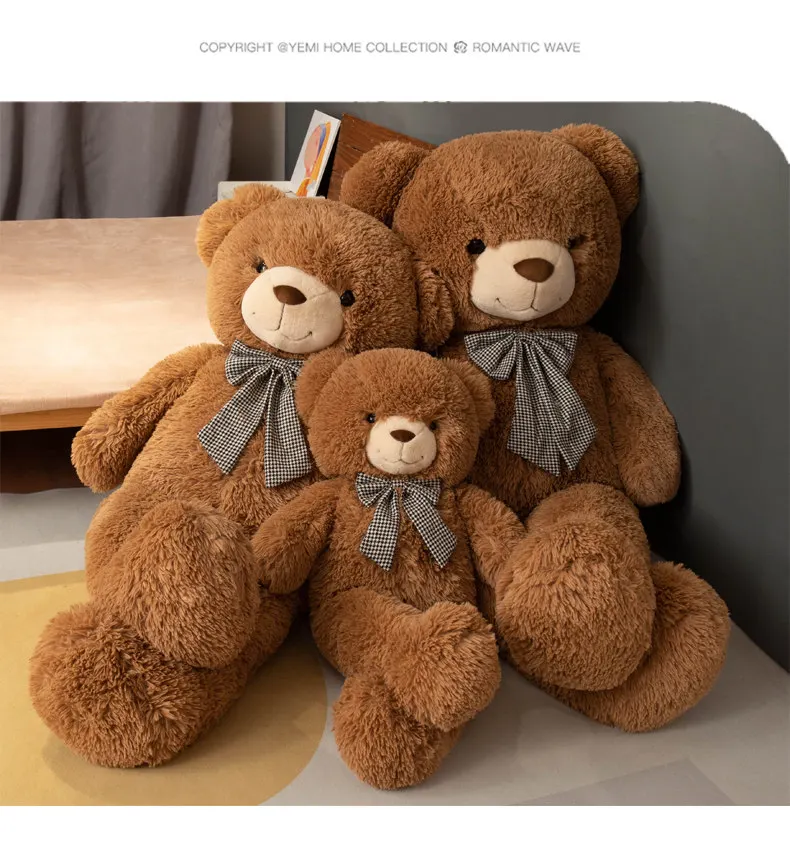 Factory Direct Custom Logo Teddy Bear Toy 1m Size Super Soft Plush Animal Cover Best Gift for Daughter with Mesh Lining - Image 6