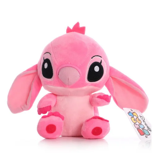 20CM Blue and Pink Sitting Stitch PP Cotton Ultra-Soft Short Plush Toy Crane Valentine's Day Stress Relief Small Gift - Image 7