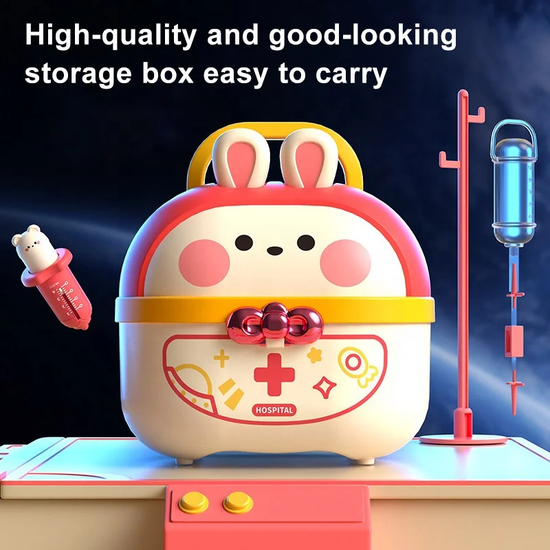 Little Doctor Toy Set Children Role-play Play Home Simulation Toy Stethoscope Baby Medical Nurse Injection See a Doctor Game - Image 5