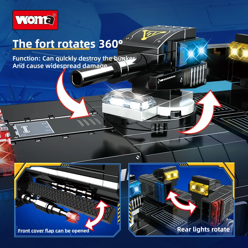 WOMA TOYS C5012 SWAT Model Mech Car Building Blocks Brick Set Transform Toy Play Set - Image 3