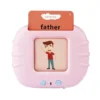 2026 Portable Custom Print Learn German Spanish Arabic French Bilingual Educational Talking Flash Card Kids Gift Toy With Record