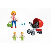 Playmobil 5573 City Life Mother with Twin Stroller Tool Toys #4008789055736 - Image 4