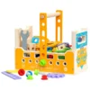 Montessori Wooden Tool Set STEM Construction Toys for Kids Pretend Play Toddler Tool Bench Educational Toys