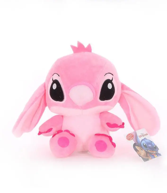 20CM Blue and Pink Sitting Stitch PP Cotton Ultra-Soft Short Plush Toy Crane Valentine's Day Stress Relief Small Gift - Image 4