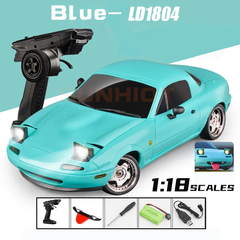 LD1804B LD1804R A04 1/18 MX5 Drift Remote Control Vehicle Gyroscope Edition Electric Rc Car Rc Flip Lights Simulation Rc Toy Car - Image 7
