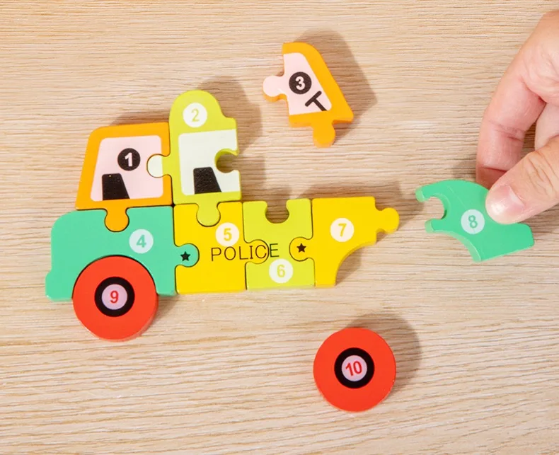 Custom Kids Toys Funny Wooden 3D Puzzle Game Montessori Educational Jigsaw Puzzles for Children Learning Girls - Image 4