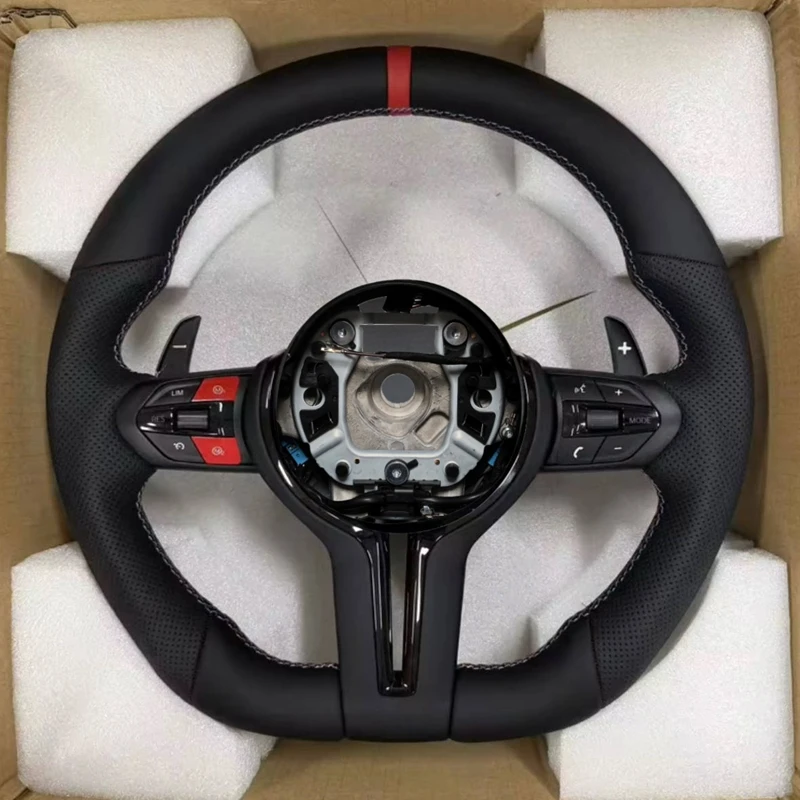 High Quali M Sports Leather for Steering Wheel for F20/F21/F22/F30/F31/F32/F35/F10/F12/F07/F01E70/E90 M3/M5/M6 Models-Plug&Play - Image 4