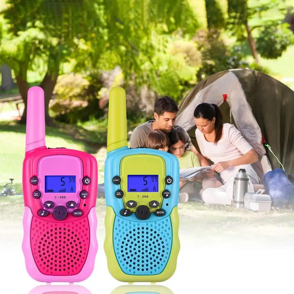 Fast 3 Day Shipping 3 Pack T388 Boy Girl Toy Birthday Gifts No License Needed Kids Mini Walkie Talkie for Outdoor Camping Hiking - Image 2