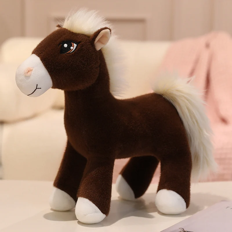 Soft Stuffed Animal Horse Toy Adorable Horse Stuffed Animal Cuddly Horse Plush Toy Gifts for Kids - Image 9