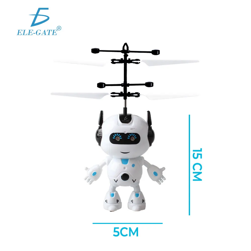 Ele-gate Mini Flying Drone Sphere LED Lights & Manual Sensor Fun Toy Robot Model JUG.FXQ5098 - Image 3