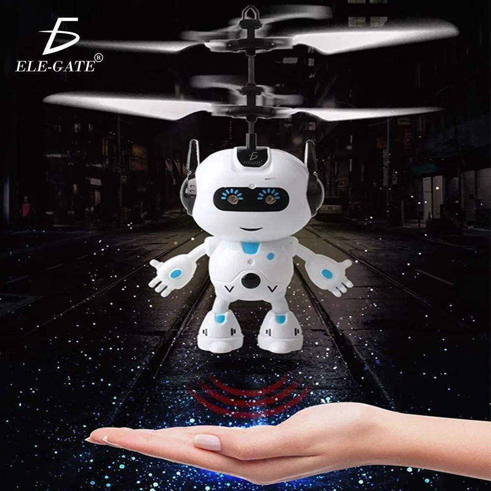 Ele-gate Mini Flying Drone Sphere LED Lights & Manual Sensor Fun Toy Robot Model JUG.FXQ5098 - Image 4