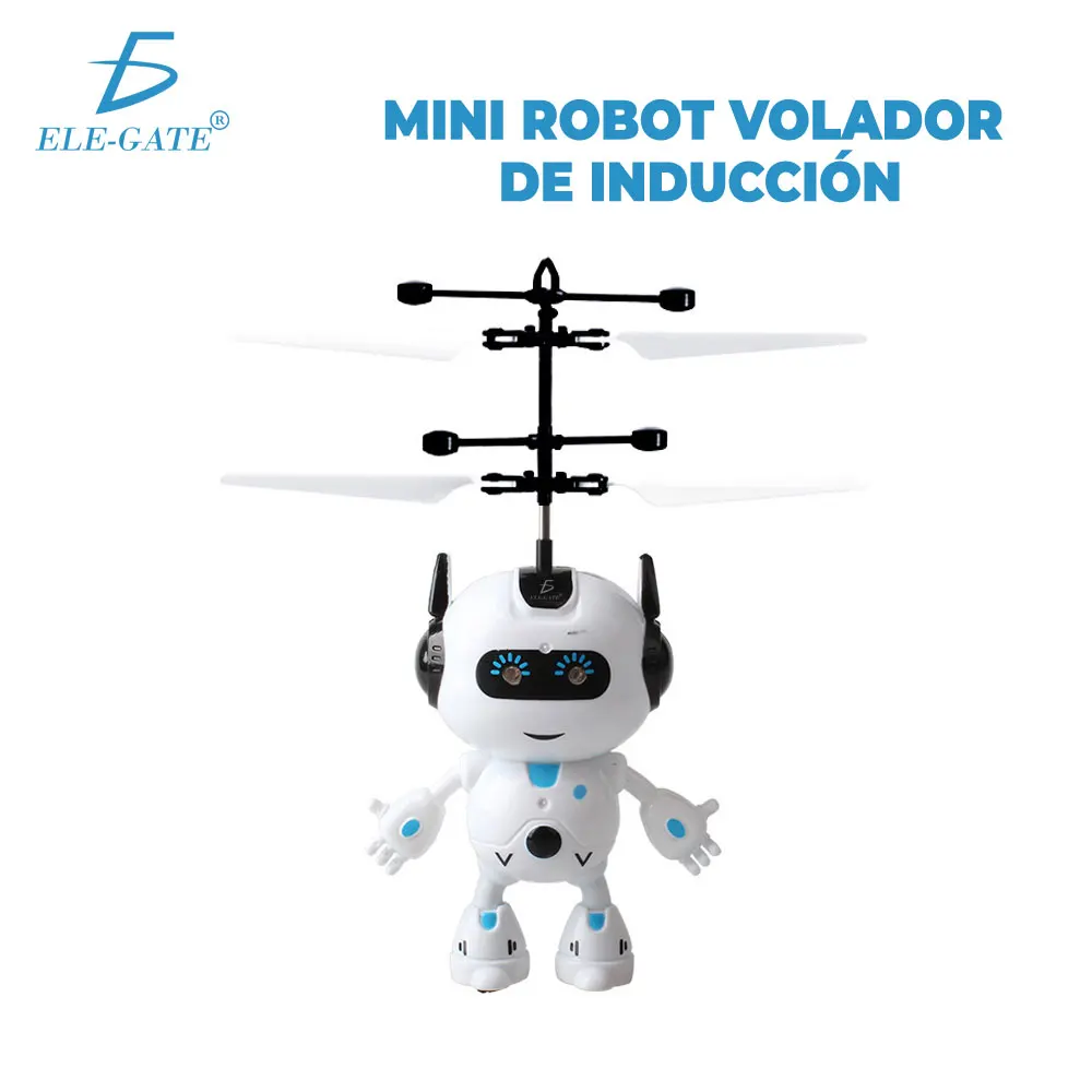 Ele-gate Mini Flying Drone Sphere LED Lights & Manual Sensor Fun Toy Robot Model JUG.FXQ5098 - Image 6