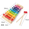 Kids Montessori Cartoon Animal Educational Wooden Beaded Geometry Digital Clock Puzzles Gadgets Matching Clock Toy - Image 11