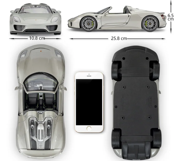 WELLY1: 18 Diecast Model 918 Spyder Roadster Vehicle Simulation Alloy Car Model Collection Decoration - Image 3